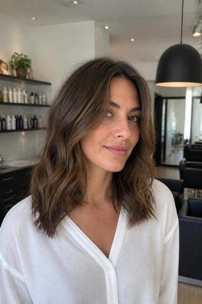 Long Face-Framing Layers hairstyle