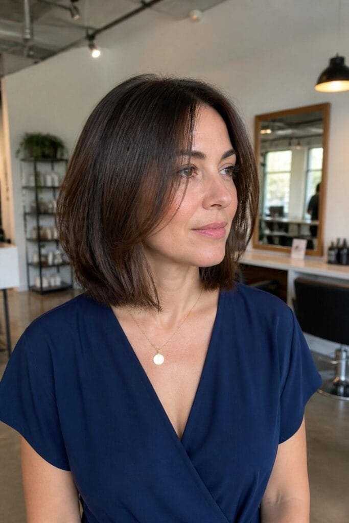 Long Bob with Face-Framing Layers hairstyle