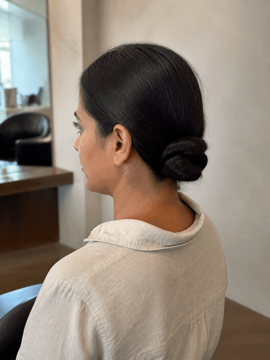 The Flat Knot Bun hairstyle