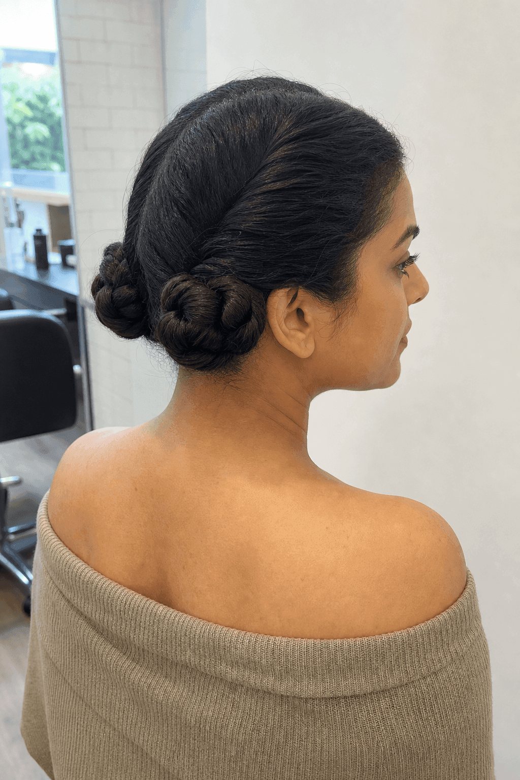 Double Twisted Bun hairstyle