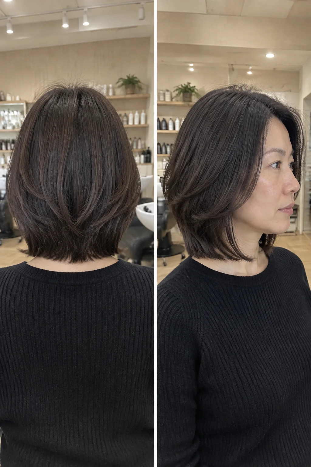 Butterfly Layered Bob hairstyle