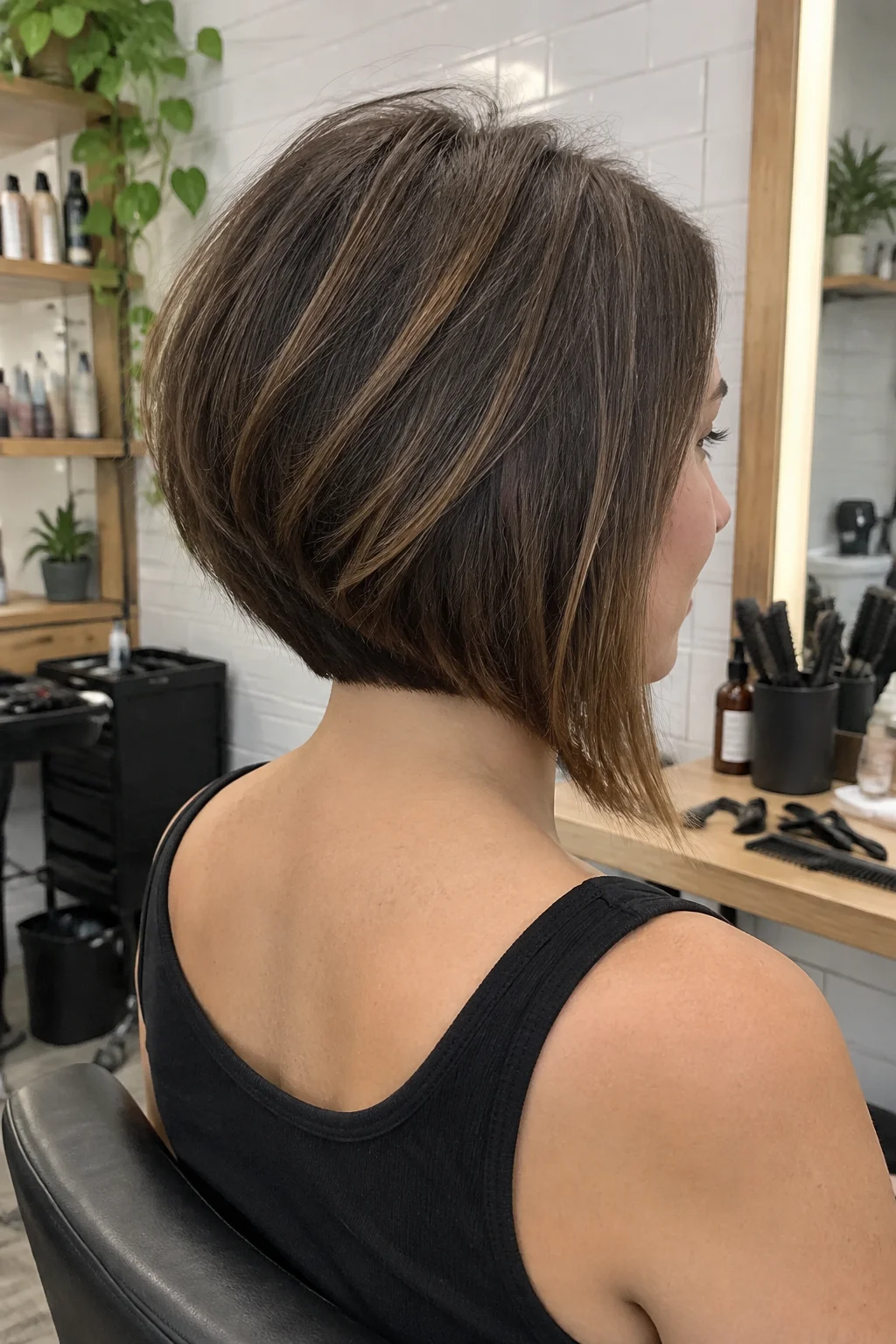 Stacked Layered Bob hairstyle