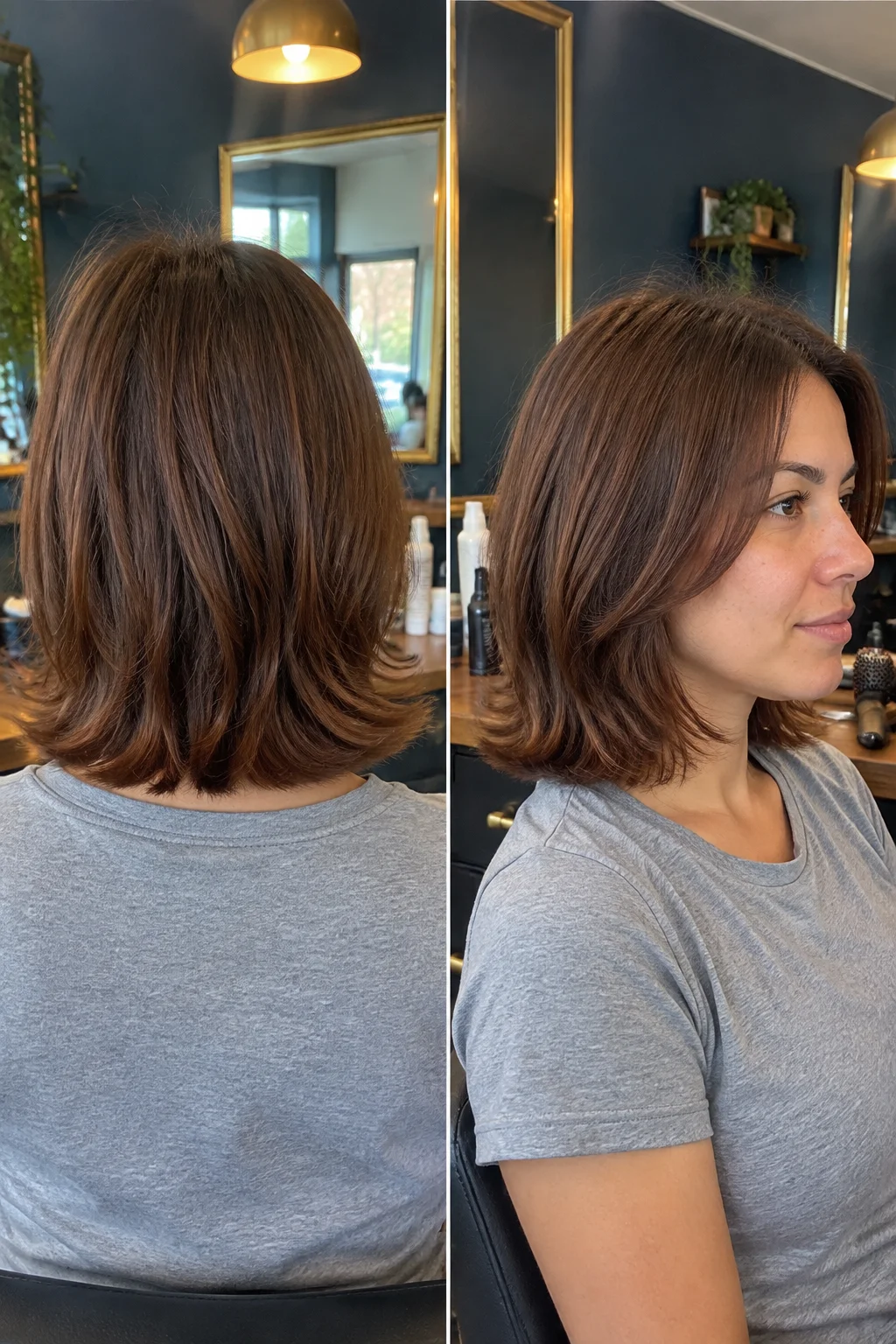 Flicked-Out Layered Bob hairstyle