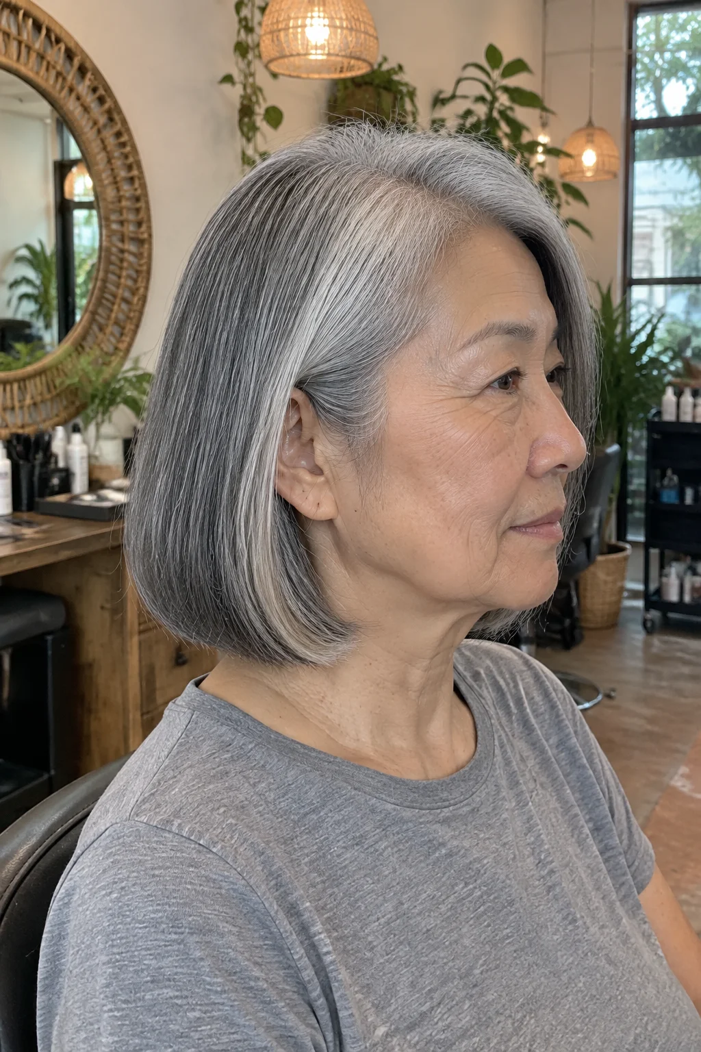 Shoulder-Length Bob with Blunt Ends hairstyle