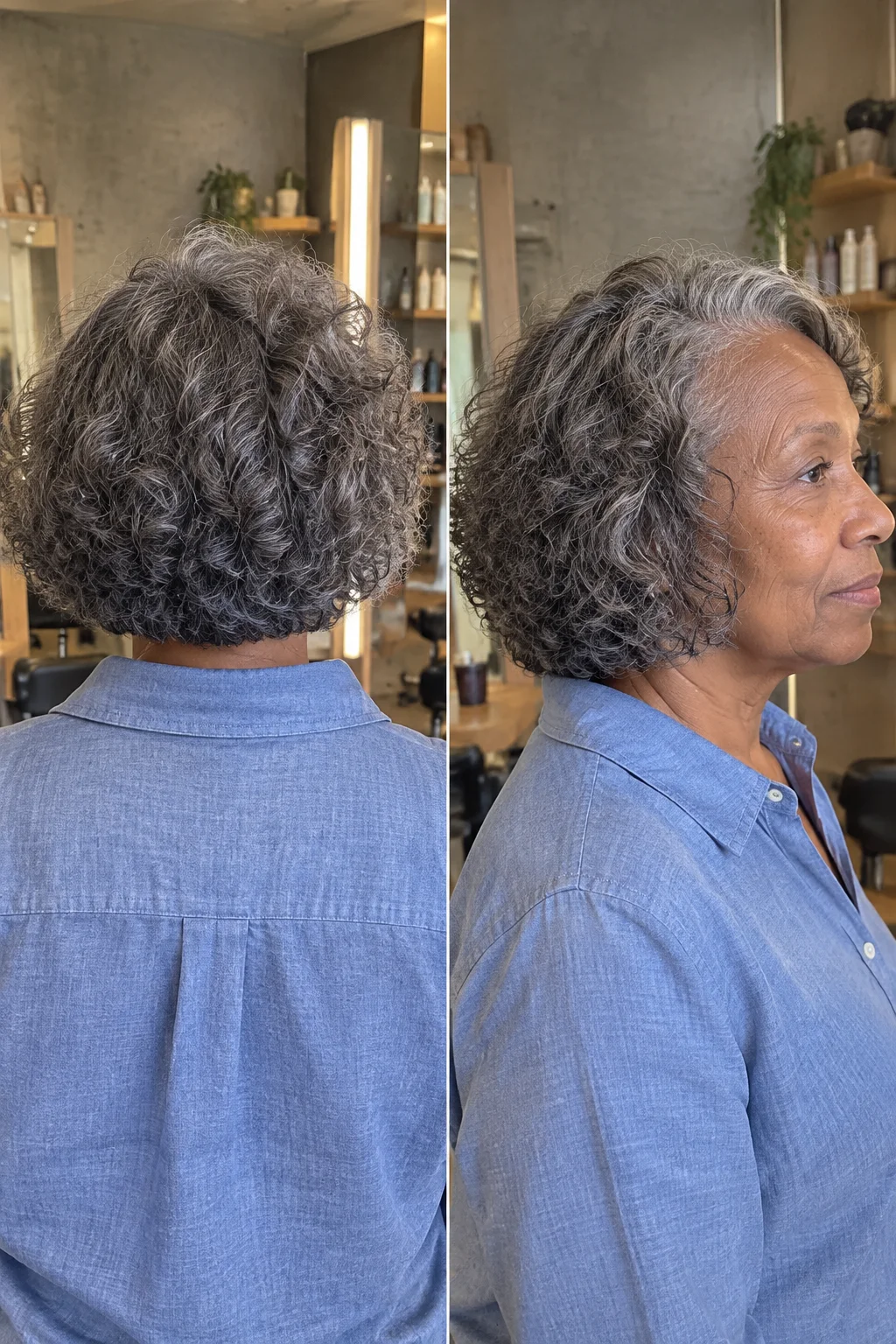 Curly Layered Bob for Natural Curls hairstyle