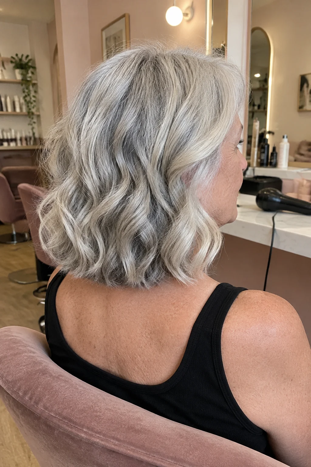 Wavy Collarbone Layers hairstyle